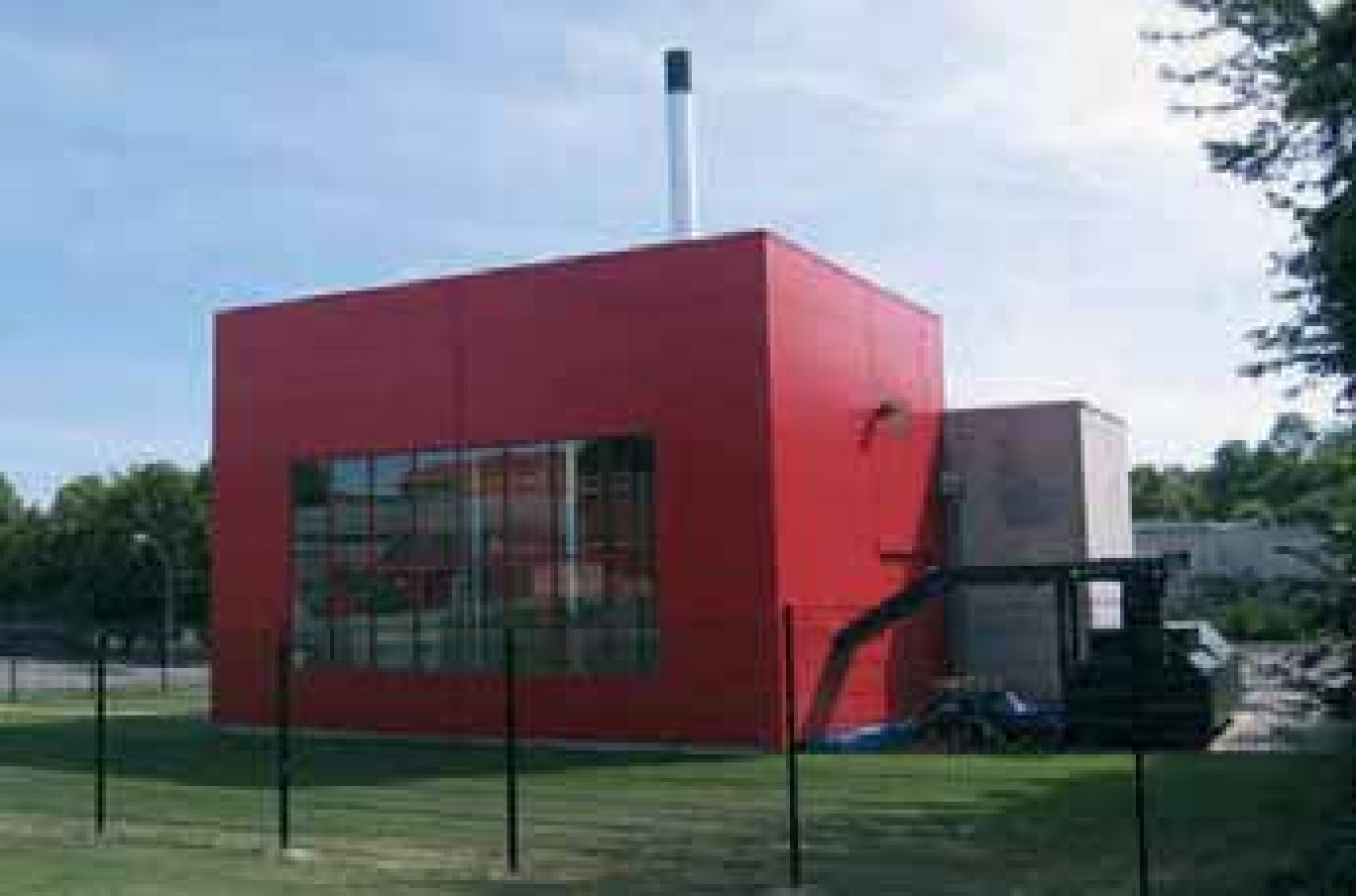 La chaufferie biomasse du centre hospitalier Philippe-Pinel à Dury pour ses besoins en chauffage et en eau chaude sanitaire.