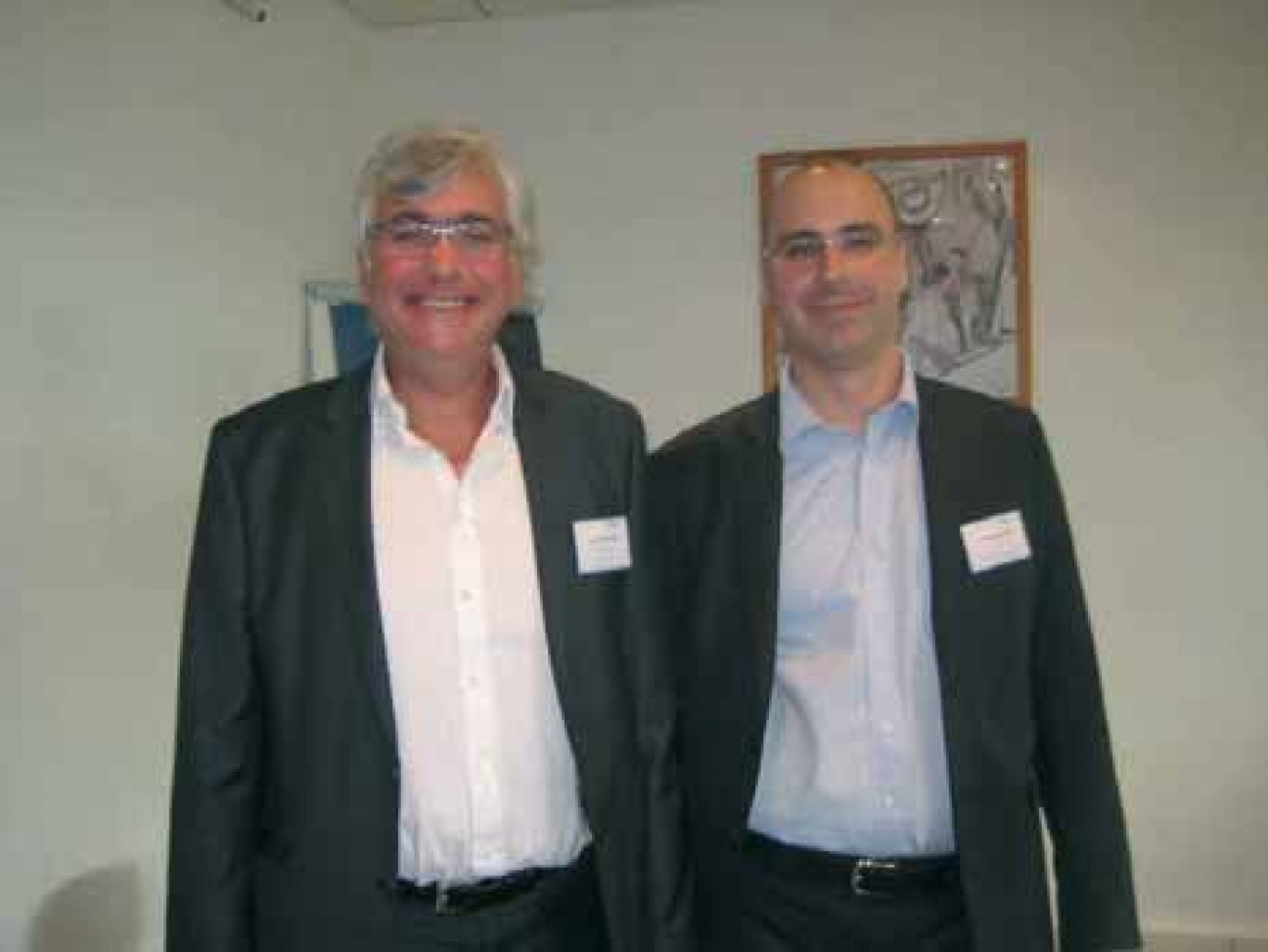 François Carlier, président de la chambre professionnelle du conseil de Picardie, et Laurent Jeanson, administrateur.