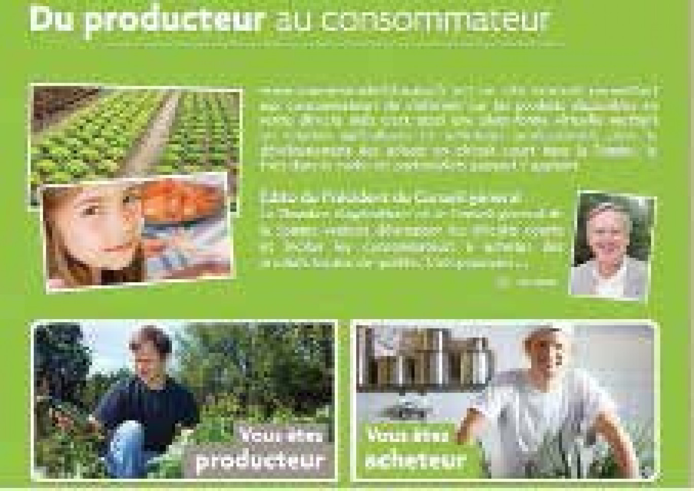 www.somme-produitslocaux.fr est accessible aux agriculteurs, producteurs et acheteurs professionnels.