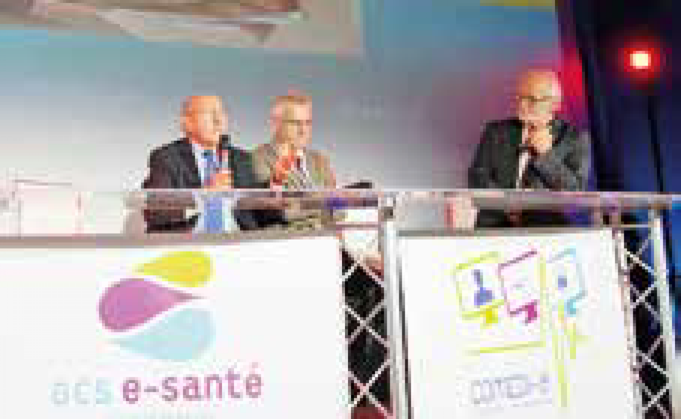 Dr Pierre Simon, président de l’Association nationale de télémédecine (ANTEL) et Eric Guyader, administrateur du GCS e-Santé Picardie et directeur du Centre Hospitalier de Beauvais