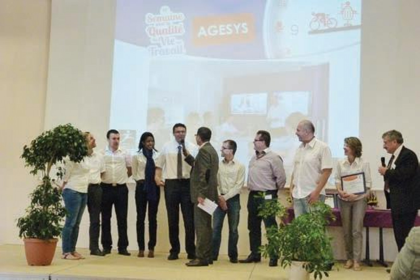 La société AGESYS fait partie des trois entreprises qui ont reçu le trophée 2014.