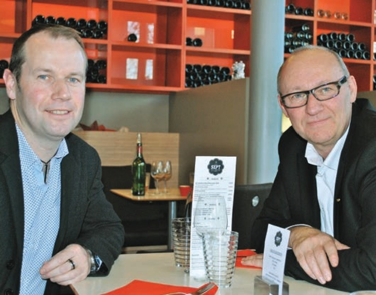 Patrick Letellier et Julien Vasseur, directeurs du restaurant Le Sept.