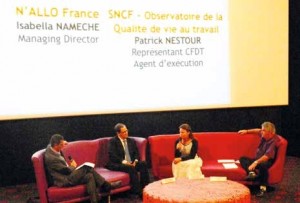Éric Fauconnet, Isabella Namèche et Patrick Nestour sont venus partager leur expérience lors d’une première table ronde. 