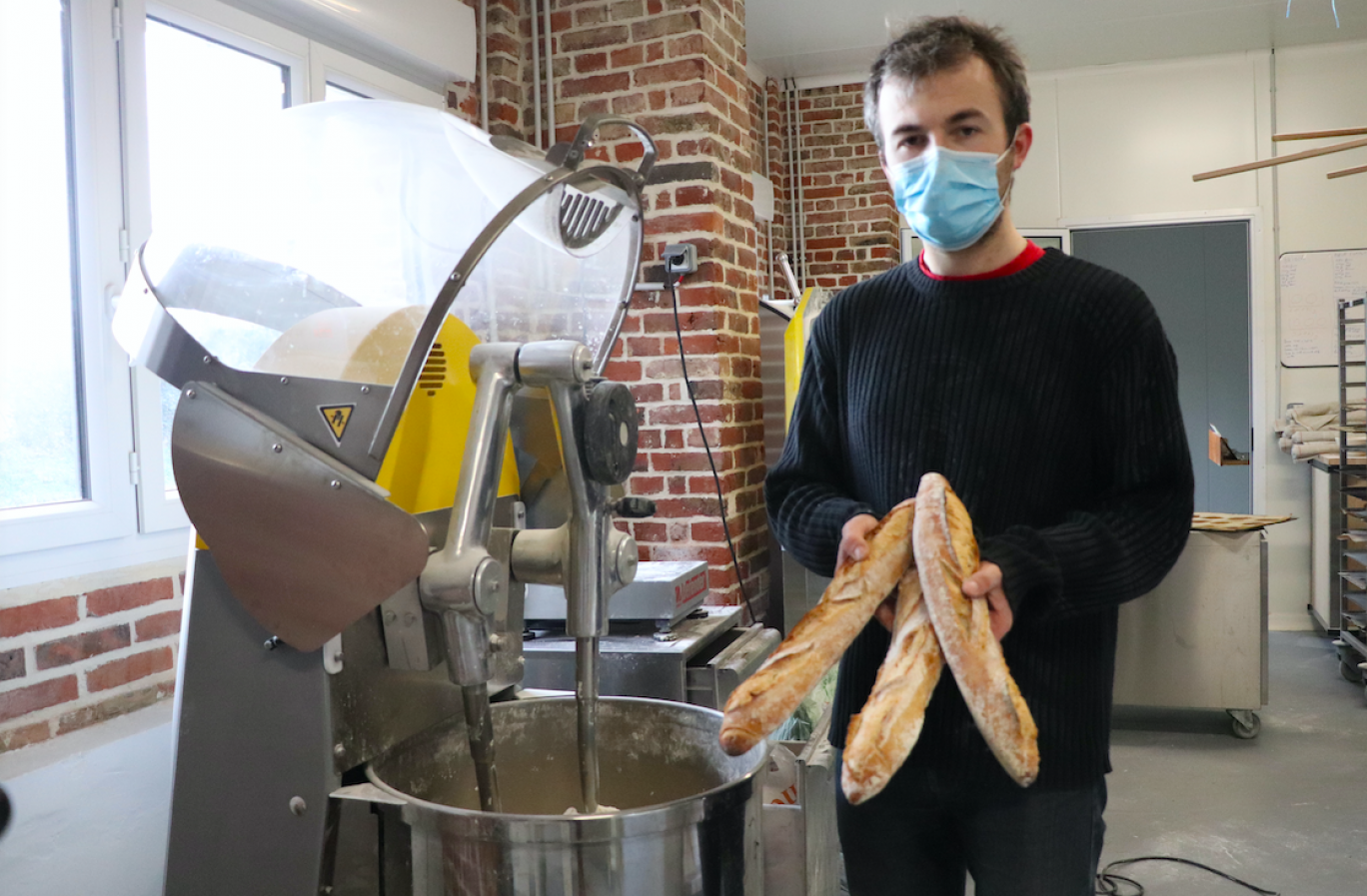 La boulangerie de Raphaël Vicart est ouverte depuis un an. 