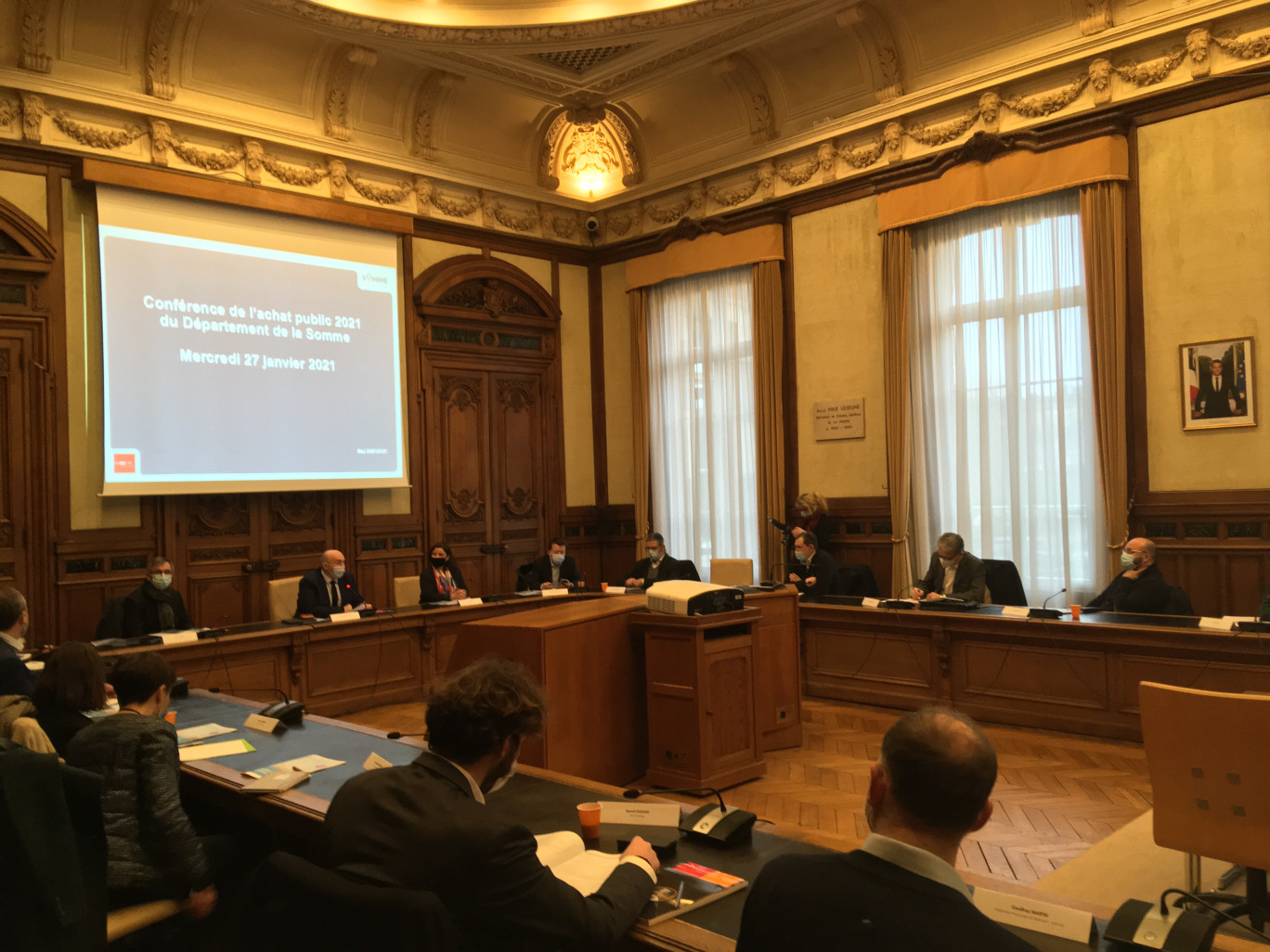 Le Conseil départemental organisait la première conférence de l’achat public.© Aletheia Press/ DLP