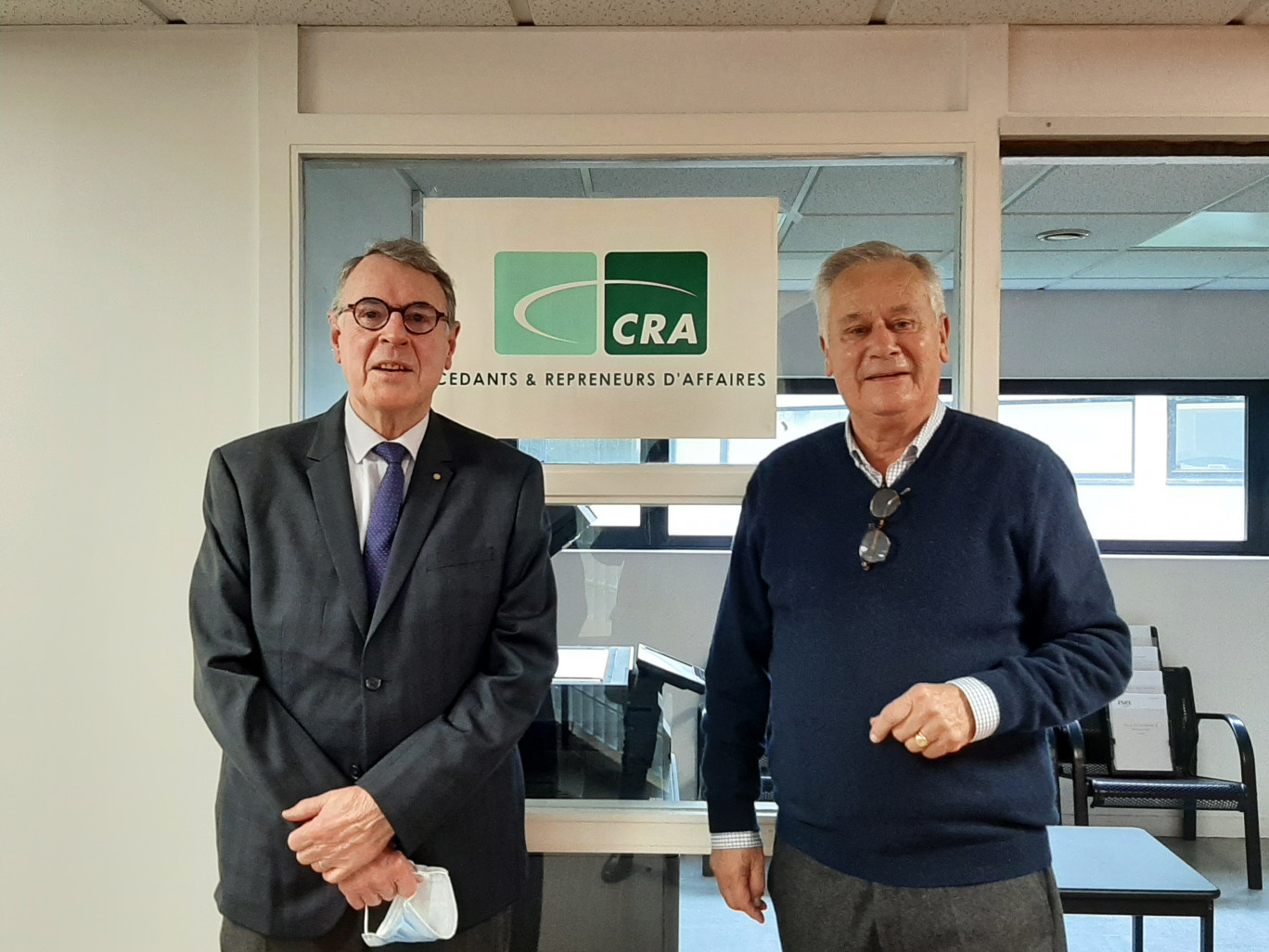 Jacques Facquer (à g.) et Christian de Simencourt s'occupent de la délégation picarde du CRA depuis 2006. 