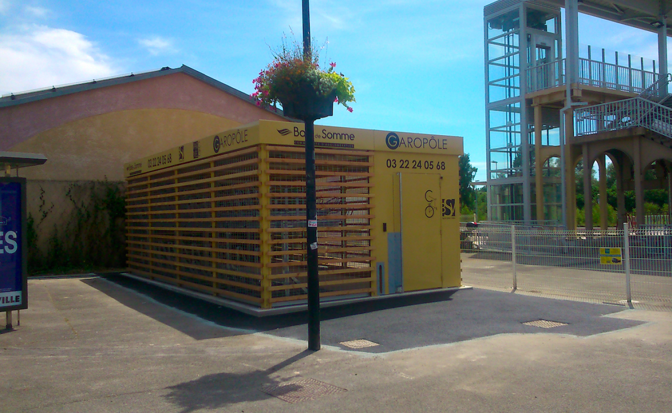 Le parc à vélos sécurisé et automatisé d’Abbeville.