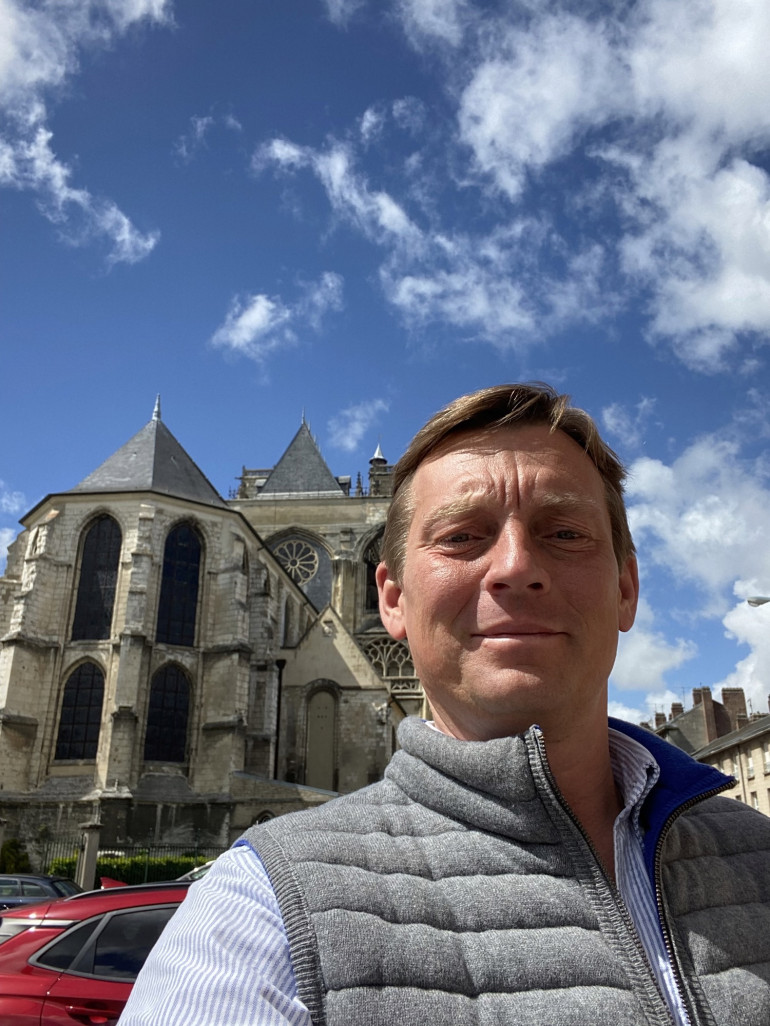 Thomas Delcuze préside l'association Les Vitrines d'Abbeville depuis septembre 2020.