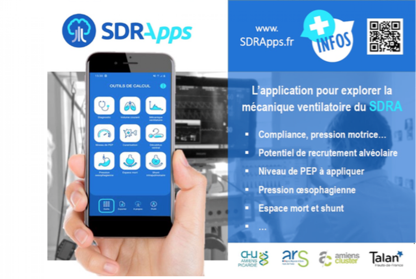 Amiens : SDRApps, une application pour les professionnels en réanimation