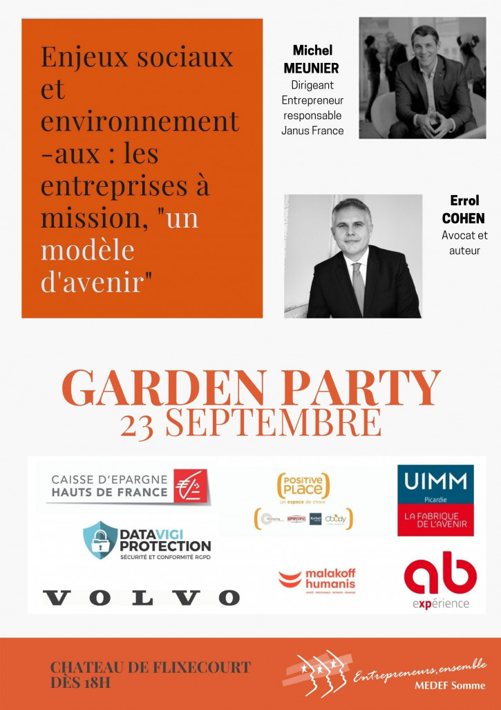 Garden Party du Medef Somme le 23 septembre 2021