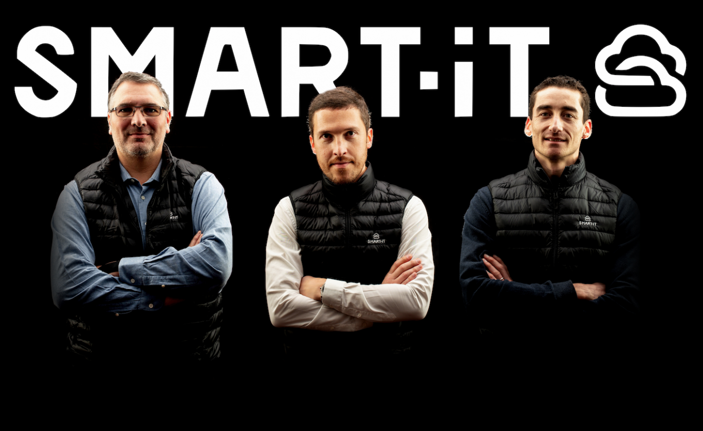 (de g. à dr.) Les trois dirigeants de Smart-It : Alexis Angioletti, Christophe Goncalves, Norbert Malick. 