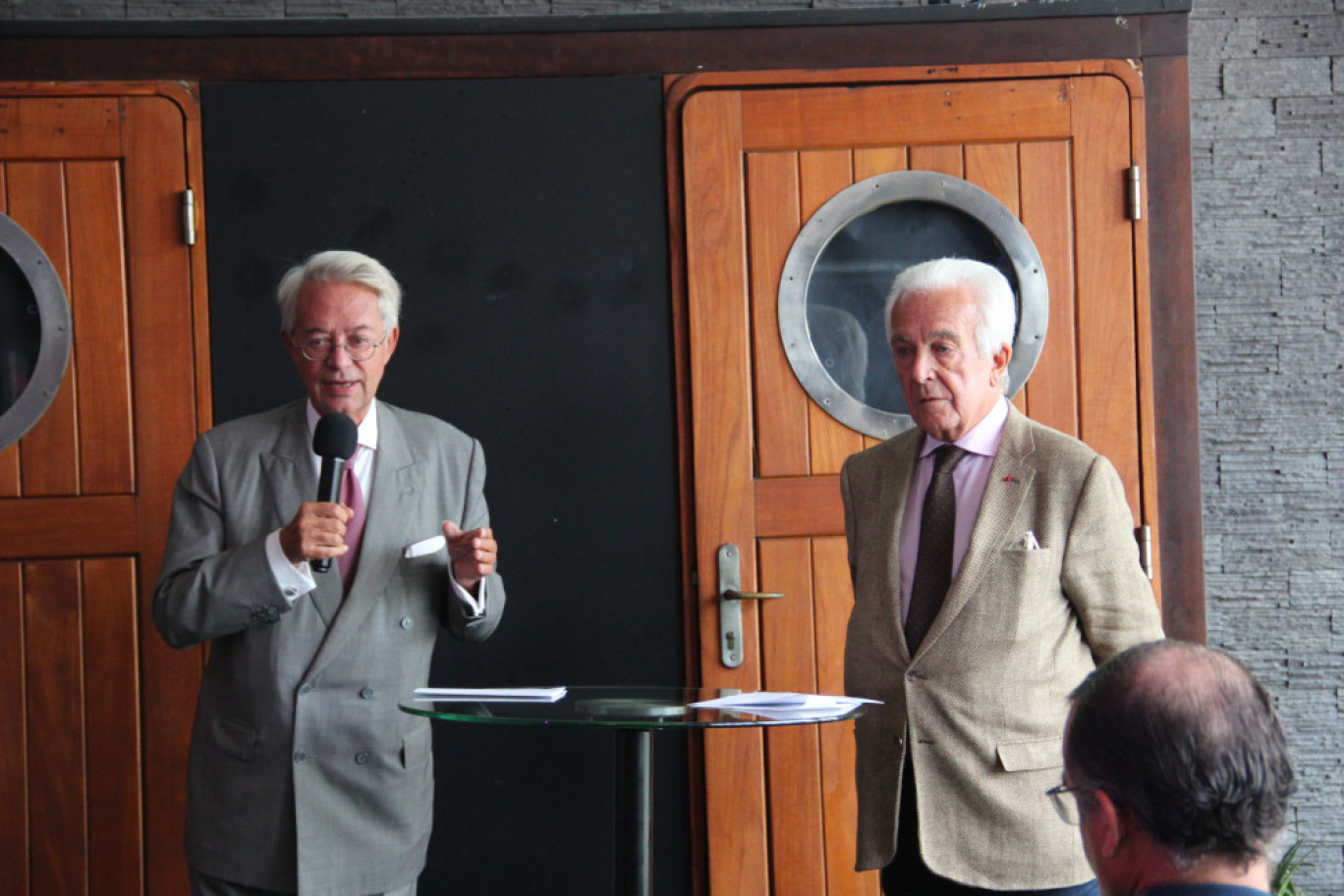 Philippe Marini, président, et Jean-François Dalaise, vice-président d’Alliance Seine-Escaut. ©Aletheia Press/L. Brémont