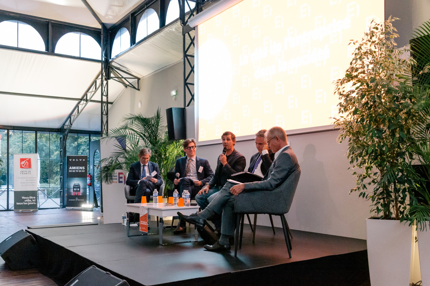 Stéphan de Butler, Pierre-David Vignolle, Michel Meunier, Eroll Cohen et Frédéric Delloye, fervents défenseurs de l'entreprise à mission. (c)Teddy Henin