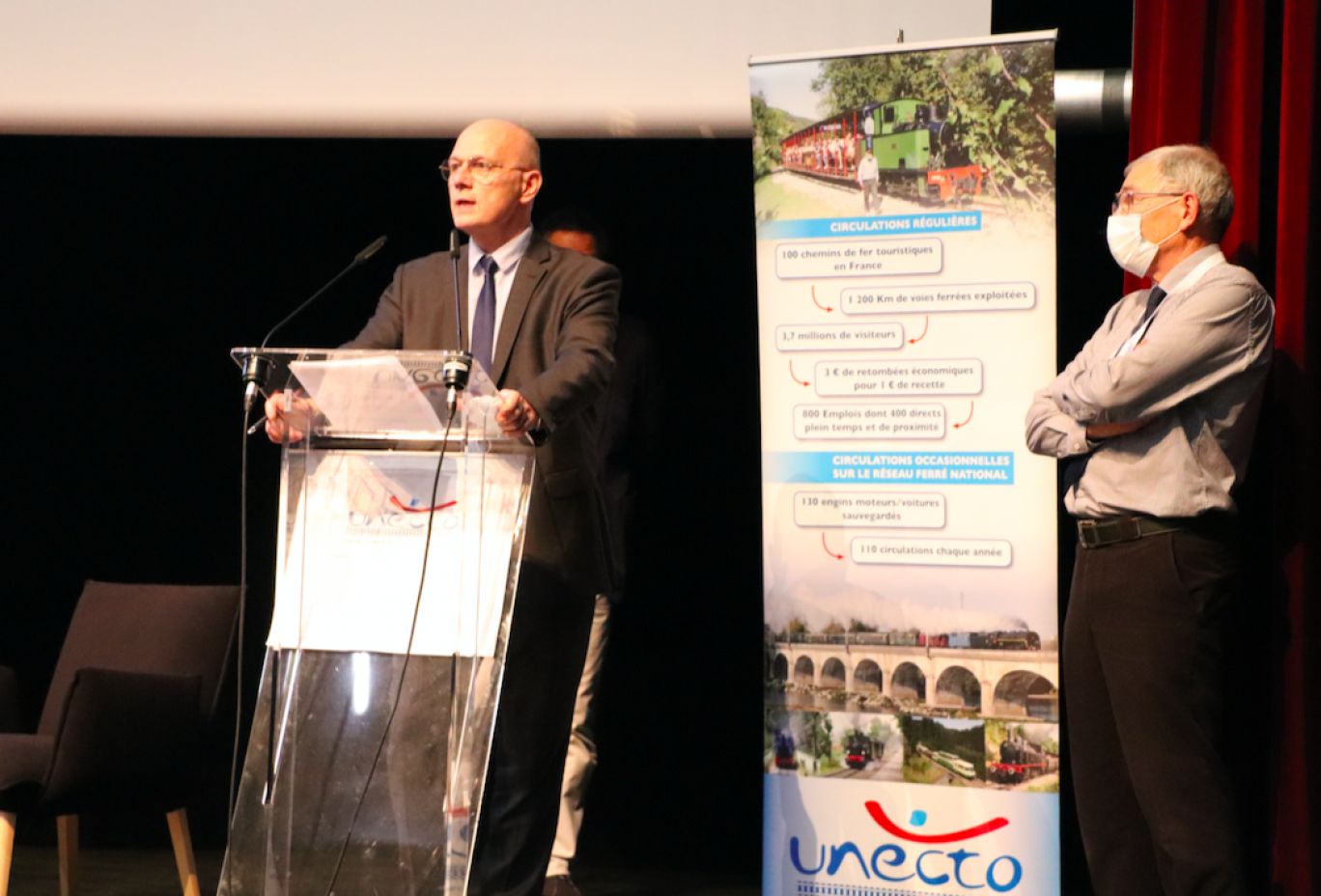 Claude Steinmetz, président de l’Unecto et Maurice Testu, président du CFBS (à dr.).