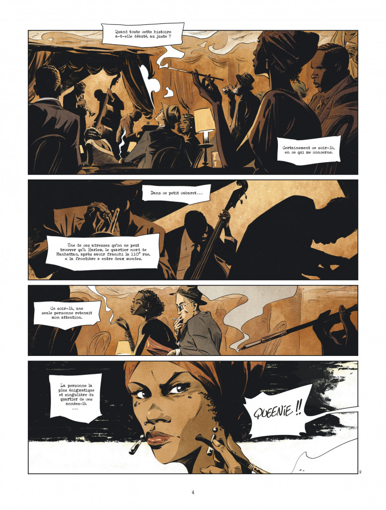 Quelques planches de la BD "Harlem".