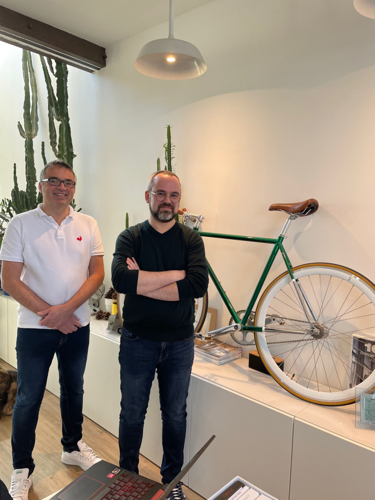 Julien Vicogne et Sébastien Lerat, les deux architectes à la tête de l’atelier d’architecture Ukko à Amiens. 