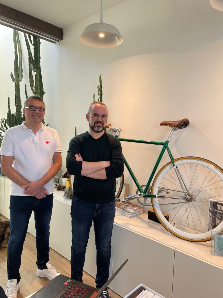 Julien Vicogne et Sébastien Lerat, les deux architectes à la tête de l’atelier d’architecture Ukko à Amiens.