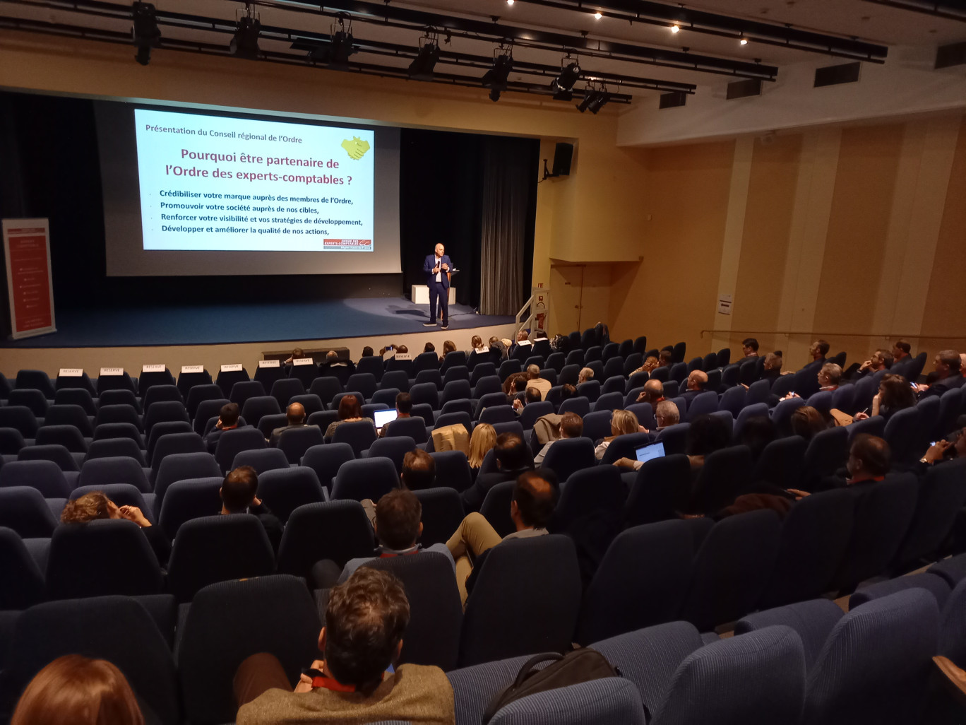 Intervention du président du Conseil régional de l’Ordre, Hubert Tondeur.