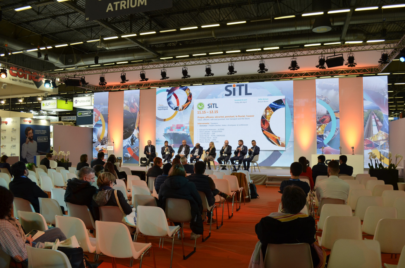 Pendant les quatre journées de la SITL, 150 conférences ont eu lieu et 500 exposants ont participé à l’événement. (c)Aletheia Press/ Chiara De Martino