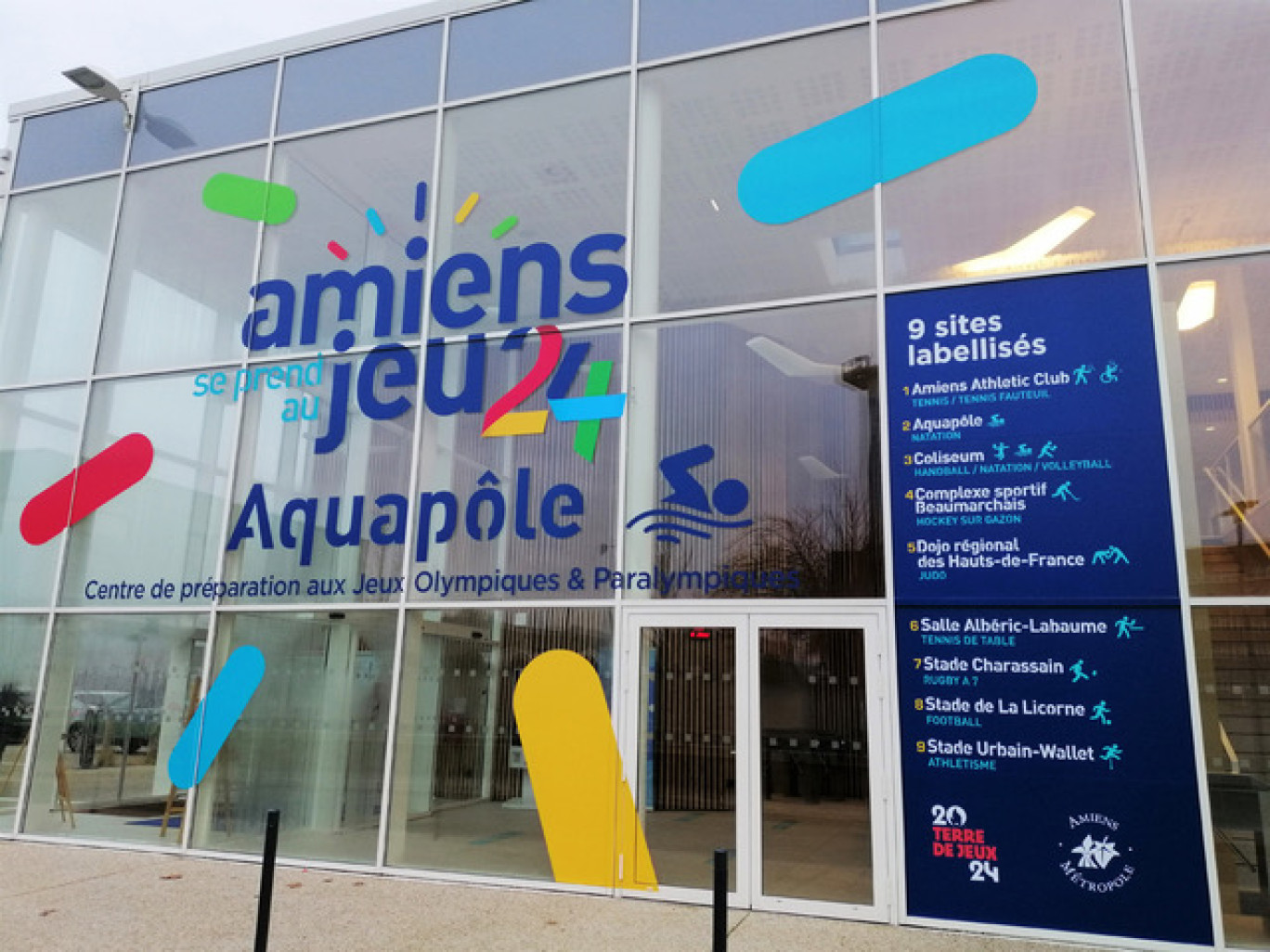 Labellisée Terre de Jeux 2024, Amiens compte neuf Centres de préparation des JO, dont Aquapôle pour la natation.