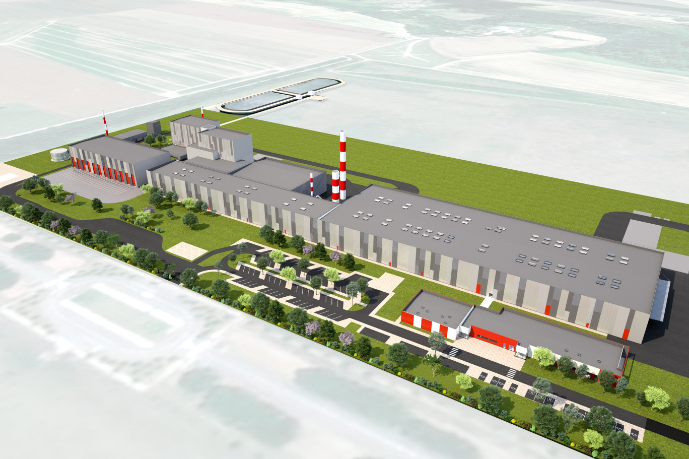 L’unité de production à Soissons sera mise en service en 2024. ©Rockwool