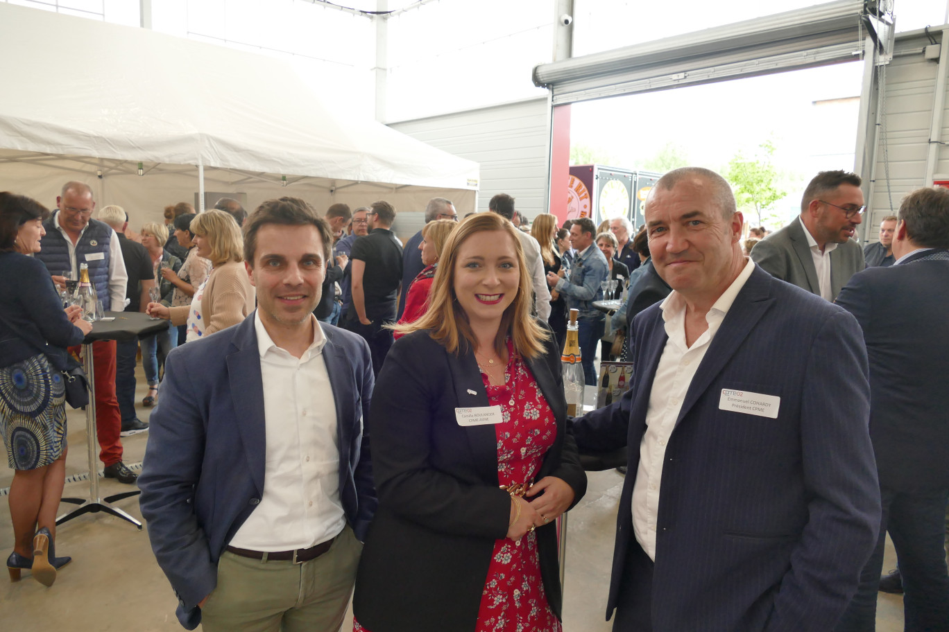 Bertrand Coupey, Camille Boulanger et Emmanuel Cohardy, organisateurs de la CPME 02.