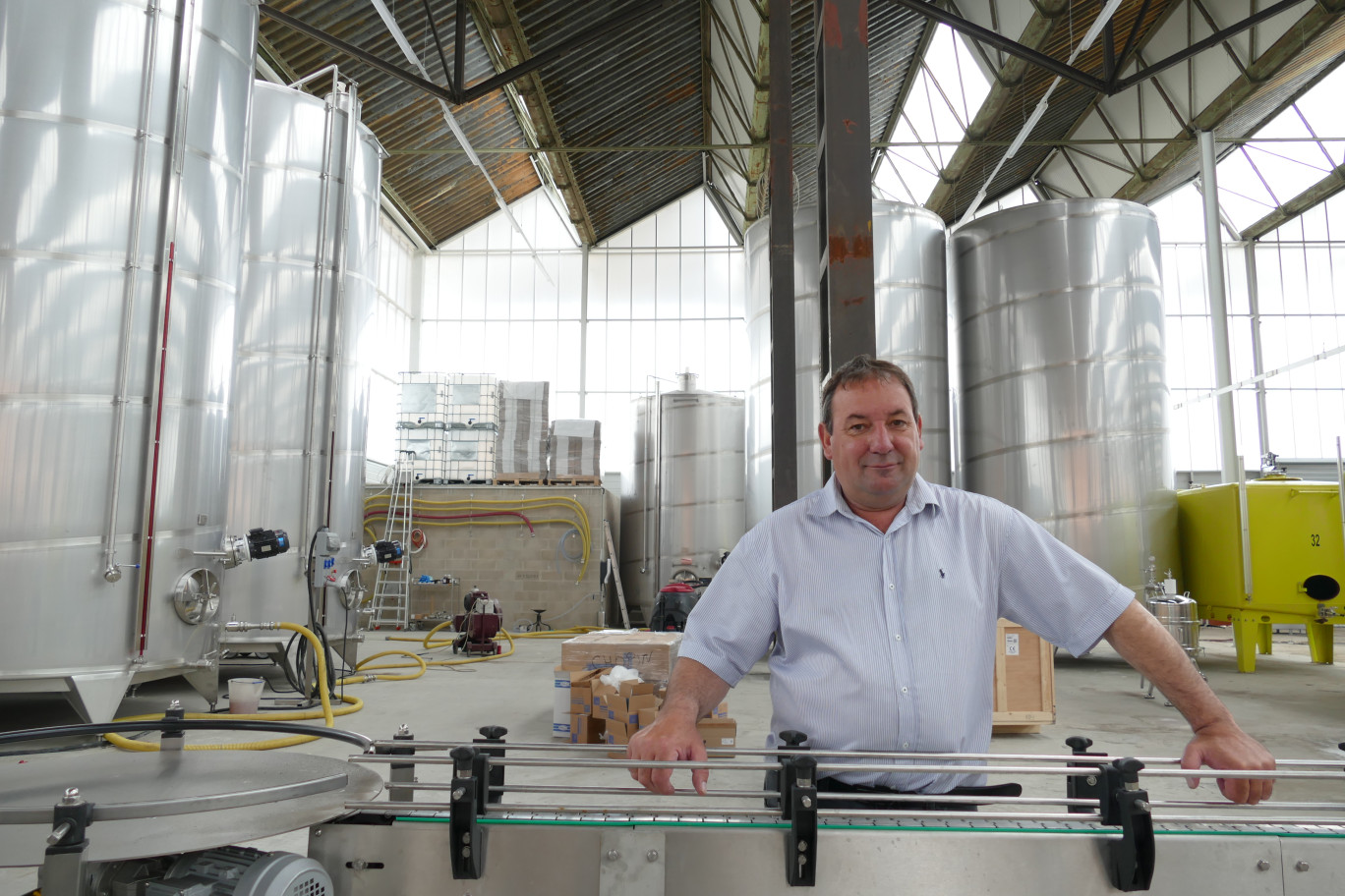 Didier Chopin a investi dans une nouvelle chaîne de production au Village PME de GrandSoissons Agglomération.