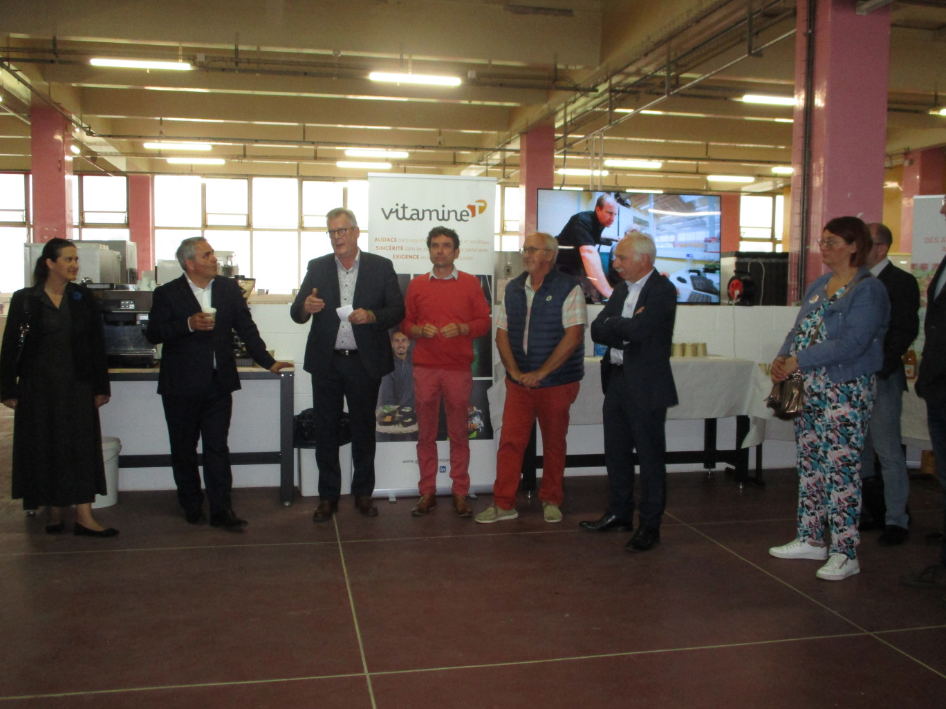 L'inauguration s'est déroulée en présence des responsables du groupe Vitamine T et du président de Région, Xavier Bertrand.