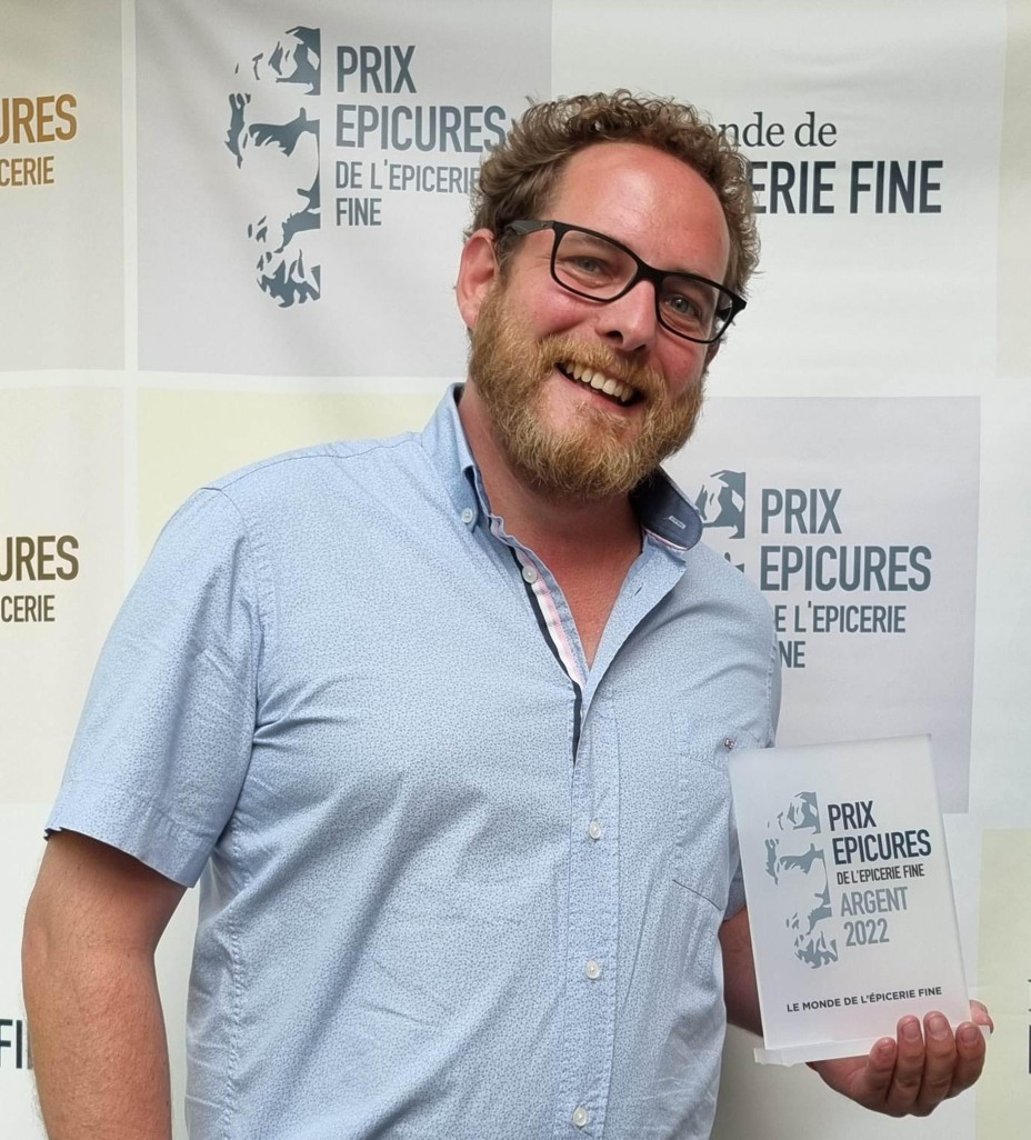 Simon Van Ooste lors des Épicures 2022. ©Le Monde de l’épicerie fine