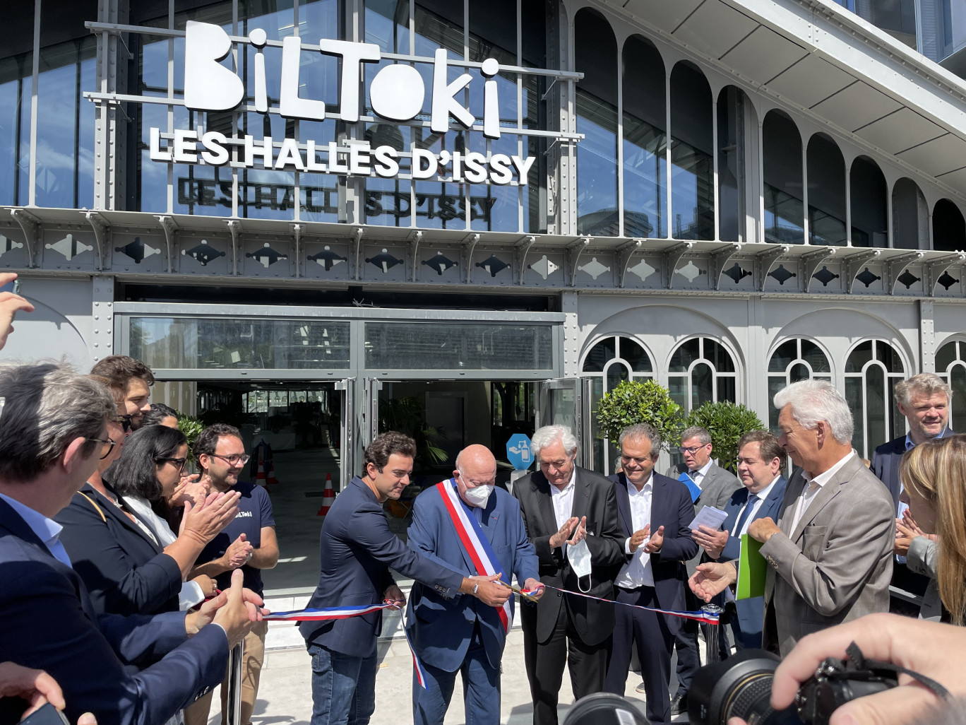 Inauguration de la halle Biltoki à Issy-les-Moulineaux , le 6 juillet dernier.