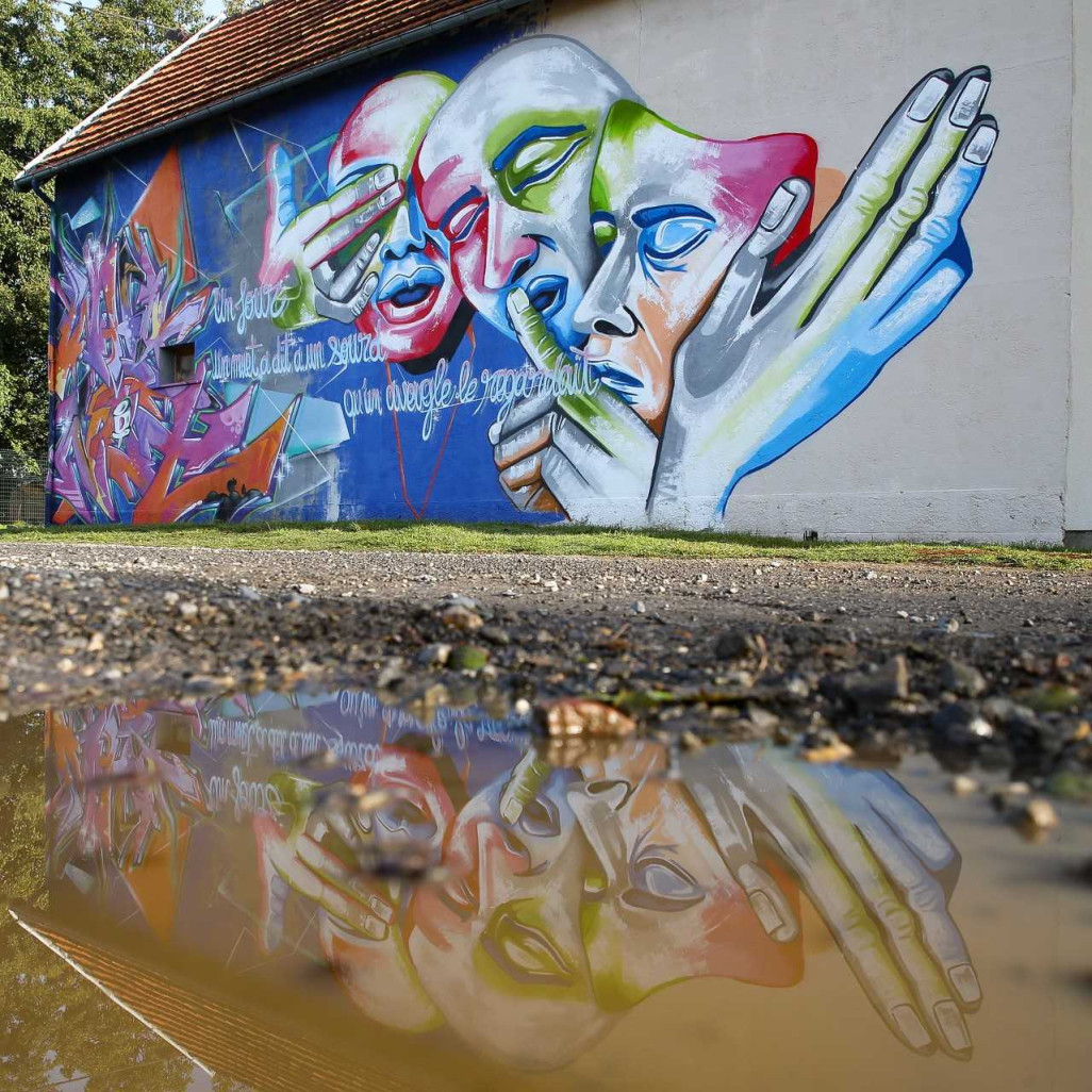 Au programme de cette huitième édition de Ceci n'est pas un tag : peintures murales et break dance... ©Agglo St Quentin/ Luc Couvée