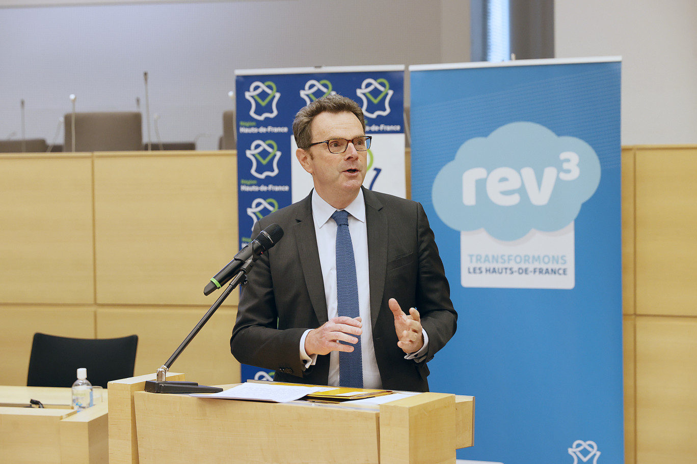 Frédéric Motte, président de la Mission rev3 et conseiller régional en charge de la Transformation économique. 