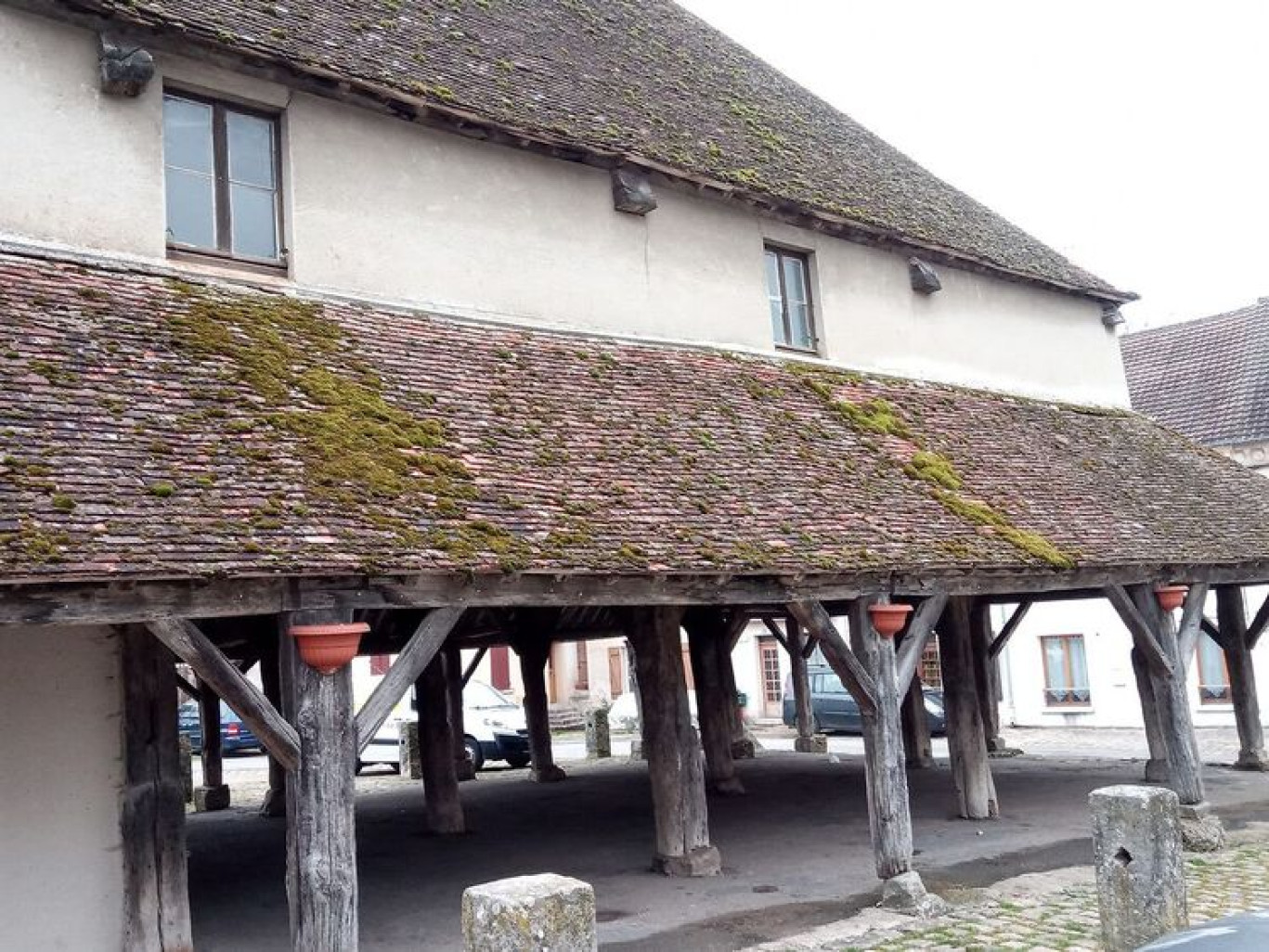 La halle de Marigny-en-Orxois. ©la Fondation du Patrimoine