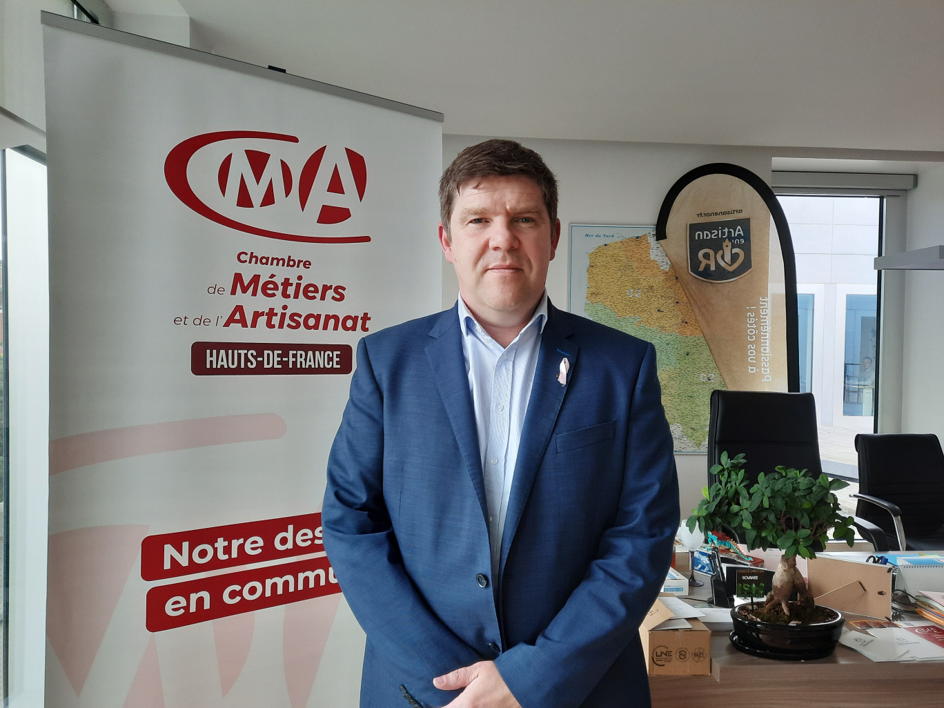 Laurent Rigaud, président de la Chambre de métiers et de l’artisanat Hauts-de-France. ©Aletheia Press/ L.Peron