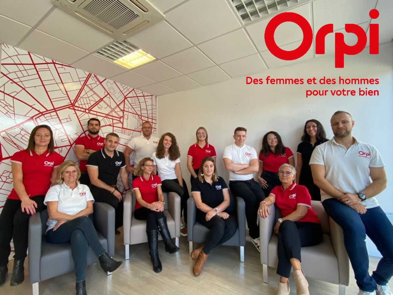 L’équipe d’Orpi Na & Co Immobilier de Soissons. 