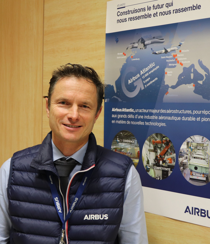 Thierry Masse directeur du site Airbus Atlantic à Méaulte. @Airbus