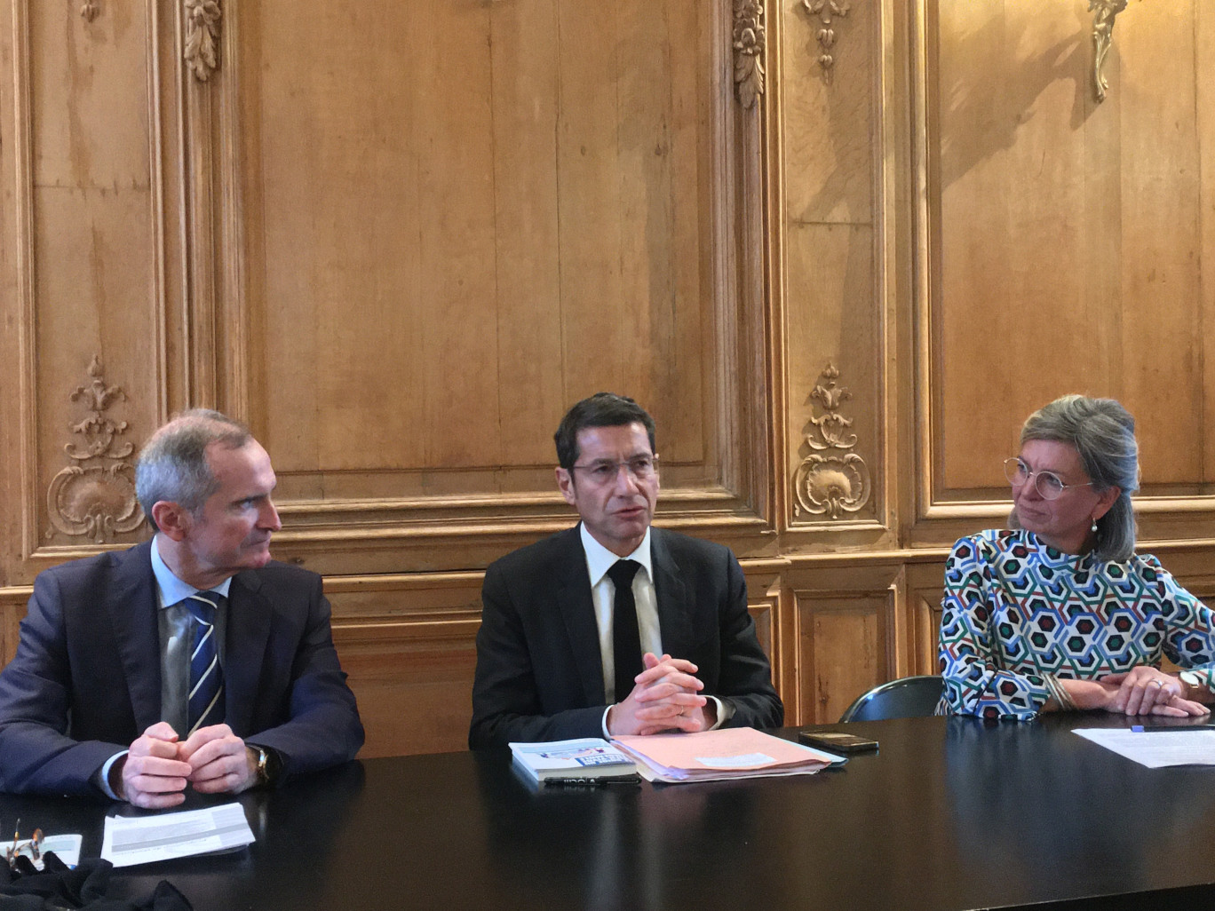 Stéphane Demilly, David Lisnard, et Bénédicte Thiébaut. ©Aletheia Press/ DLP