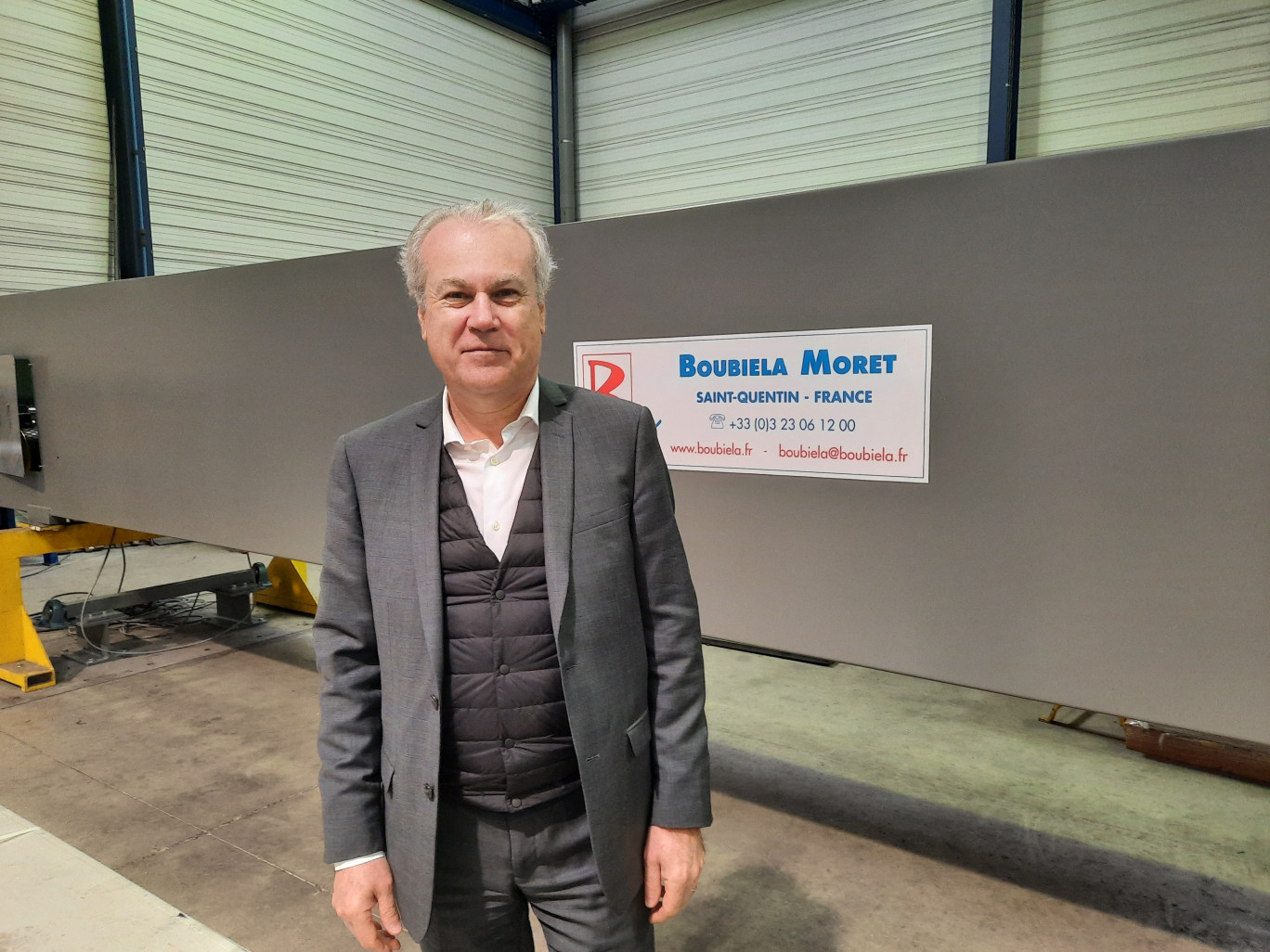 Laurent Bouin, président de la société Boubiela Moret, a racheté l’entreprise il y a presque quatre ans. ©Aletheia Press/ L.Péron