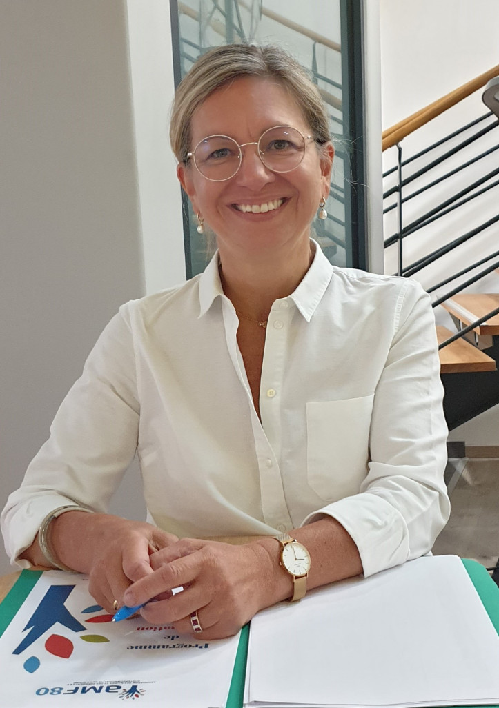 Bénédicte Thiébaut, présidente de l'AMF 80.