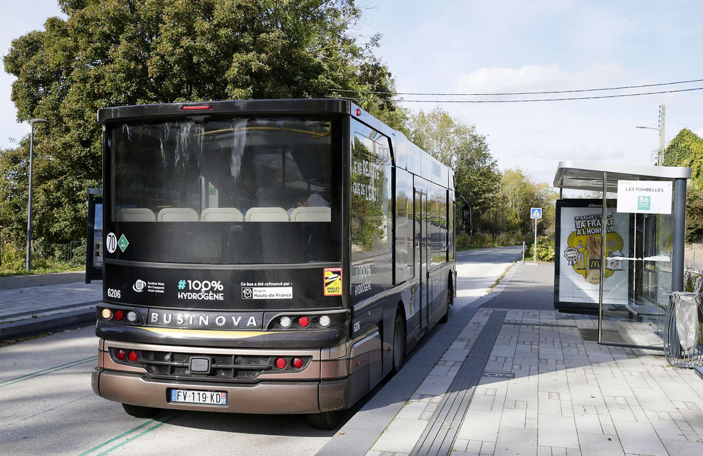 Des bus roulant à l'hydrogène sont déjà en service dans la région. (c)Région Hauts-de-France