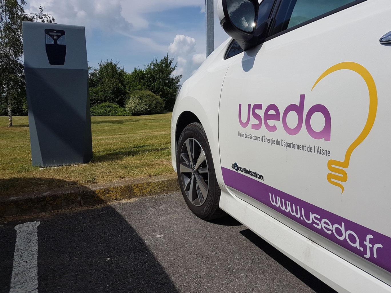 L'Useda a installé pas moins de 140 bornes de recharge publiques dans l'Aisne. ©Useda