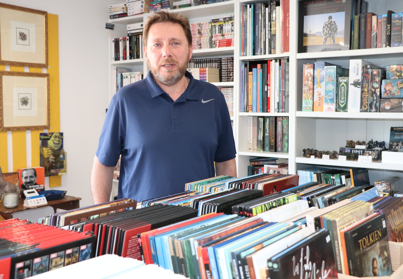 Sébastien Roueche a su faire de sa librairie un lieu d'échanges.