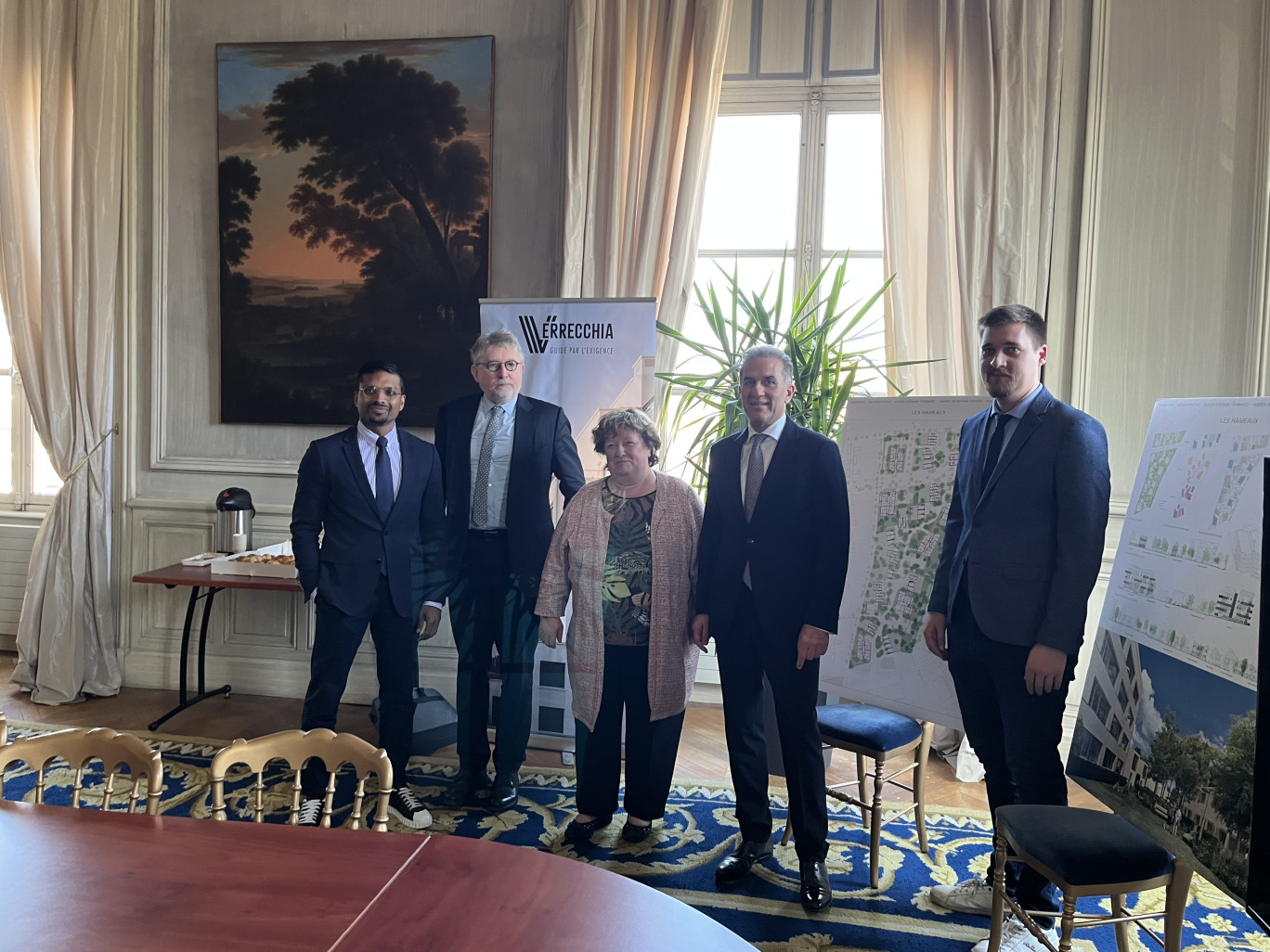Le groupe Verrecchia s’est posé en aménageur, aux côtés de la Société d’économie mixte Amiens Aménagement, et de la ville d’Amiens, en composant le bâti à partir de la trame végétale qui sera plantée sur la parcelle.