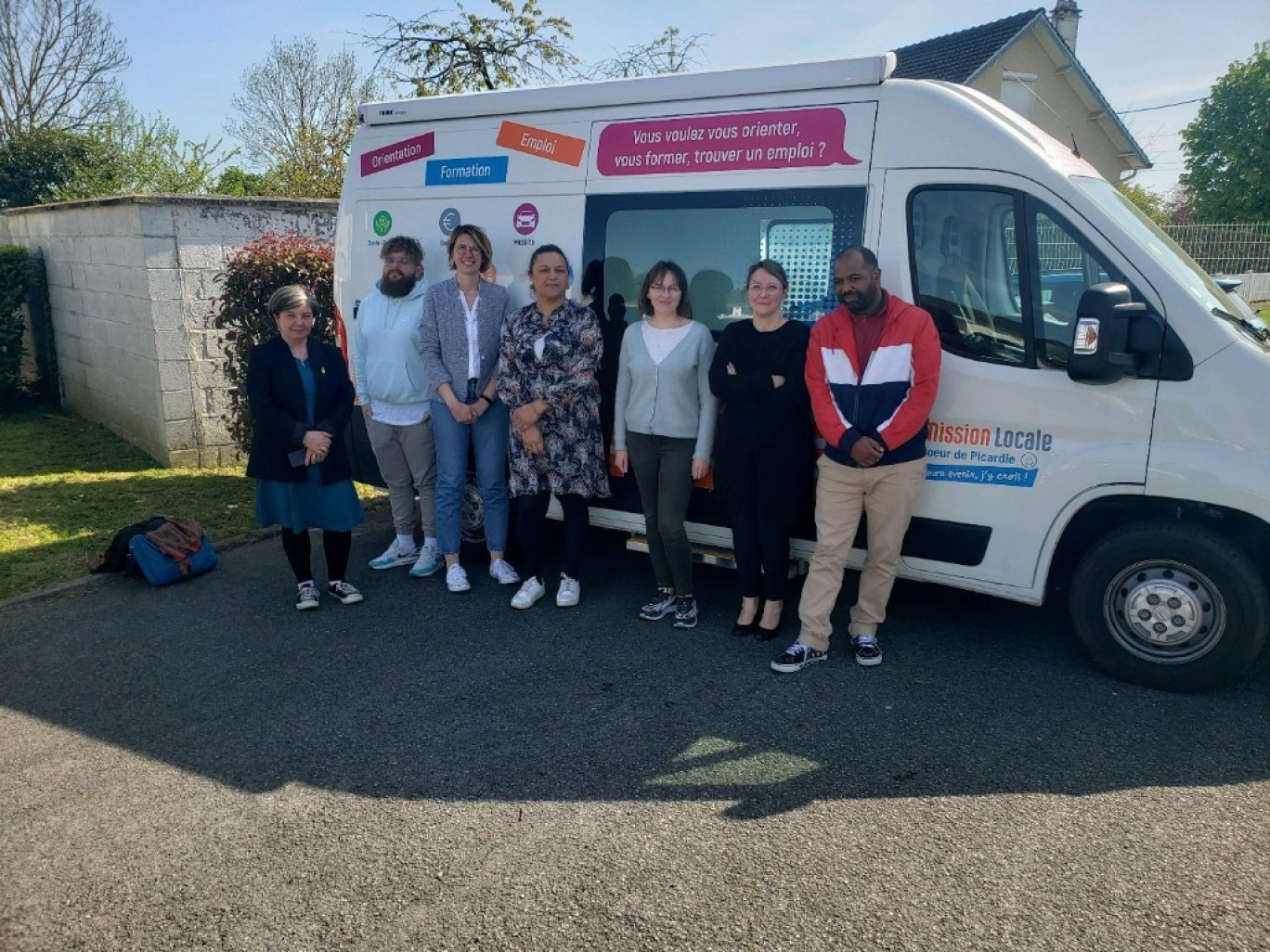 Lors du premier atelier PMSMP à la Mission locale de Montdidier.