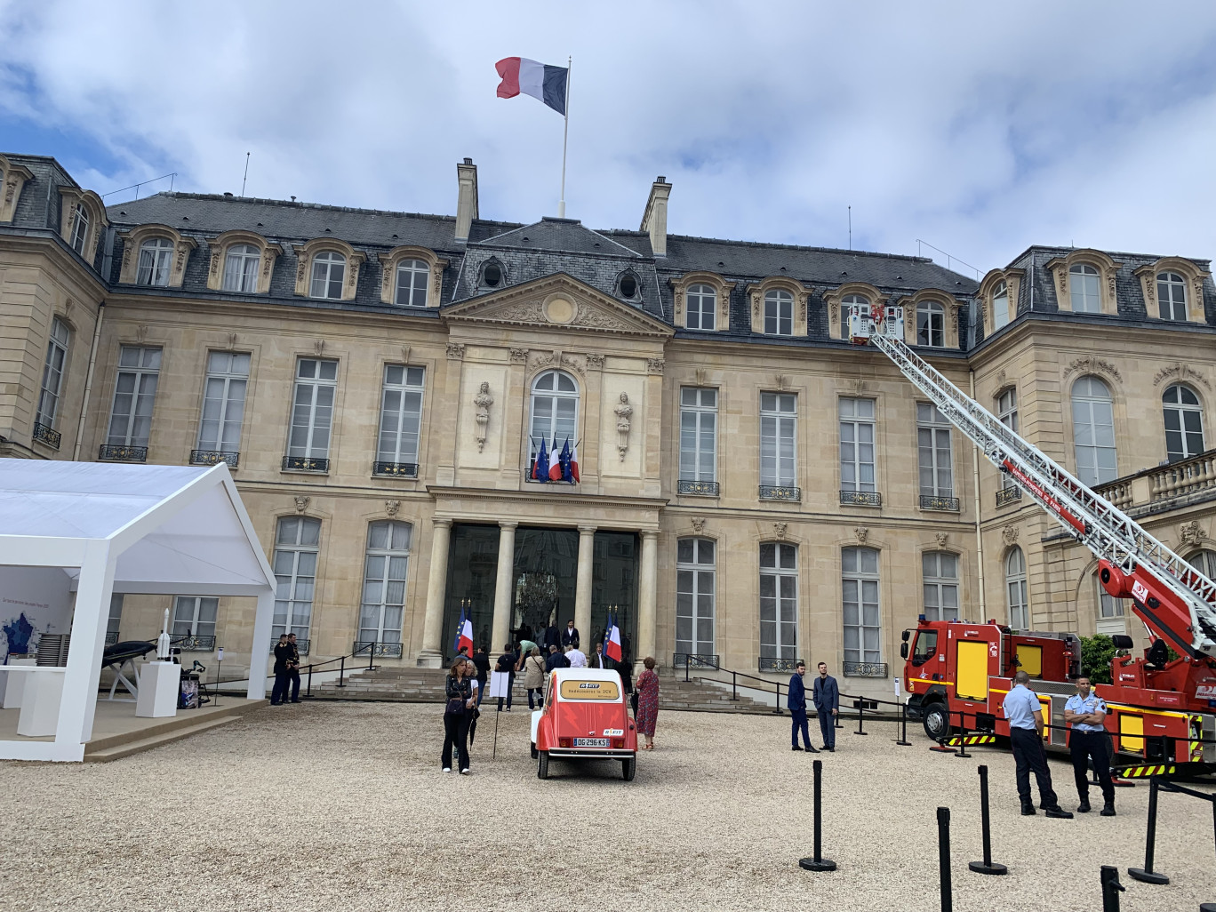 Pour la troisième année consécutive, le palais de l’Élysée a accueilli la grande exposition du Fabriqué en France, les 1er et 2 juillet derniers. Ce sont ainsi 124 entreprises qui ont été sélectionnées parmi près de 2 500 candidates. ©Aletheia Press/ L. Brémont