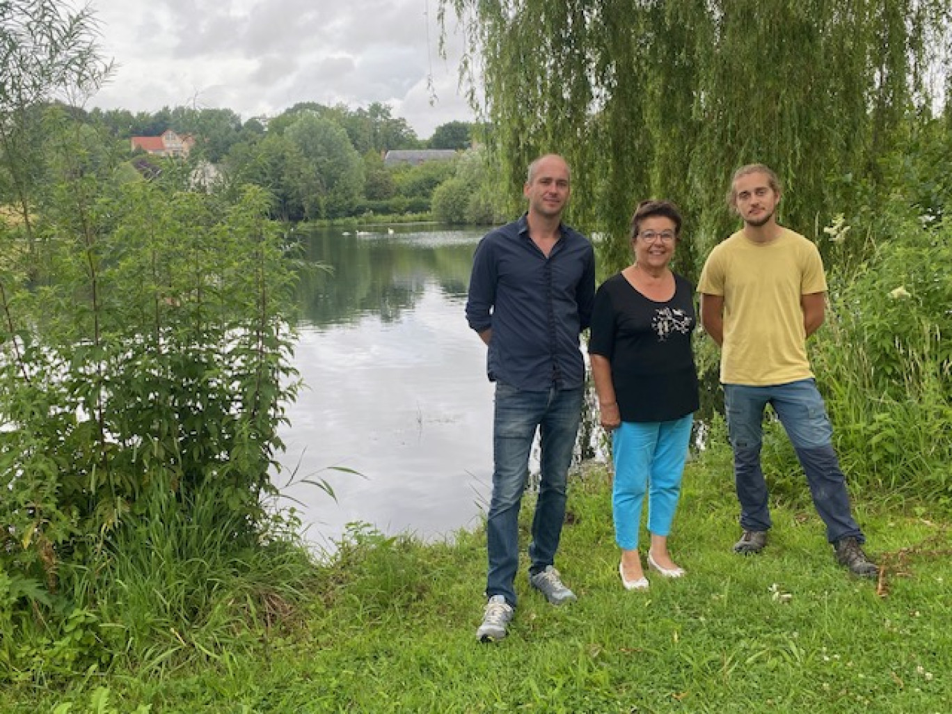 Mathias Broutin, Monique Boulart et Noé Ferrari.