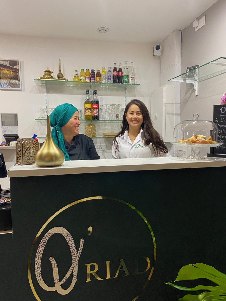 Rachida Faziz et son associée Zineb Guzel aux commandes du nouveau restaurant marocain O'Riad.