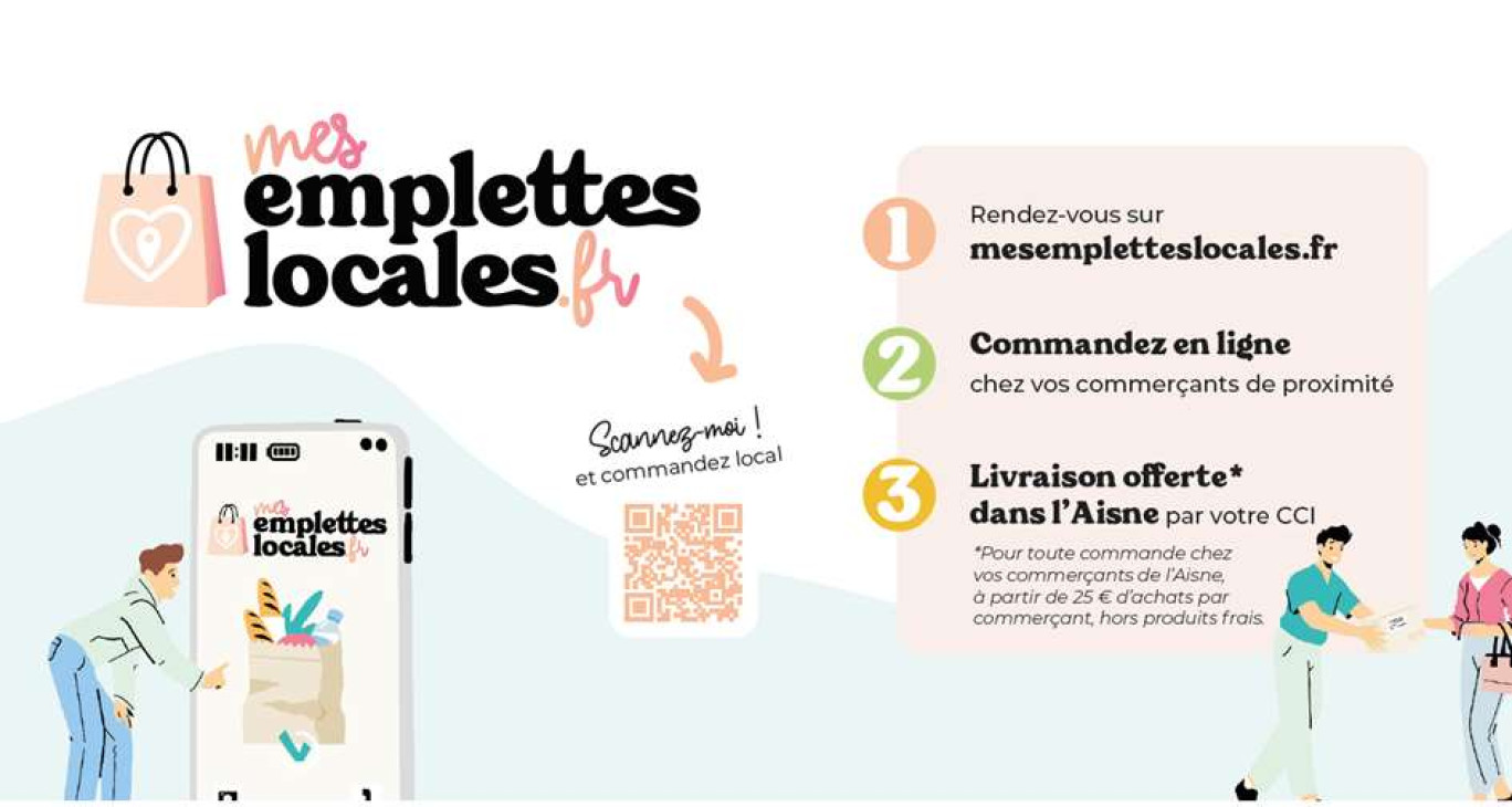 La plate-forme Aisne-shopping.com fusionne avec celle du Hainaut et devient Mesempletteslocales.fr.