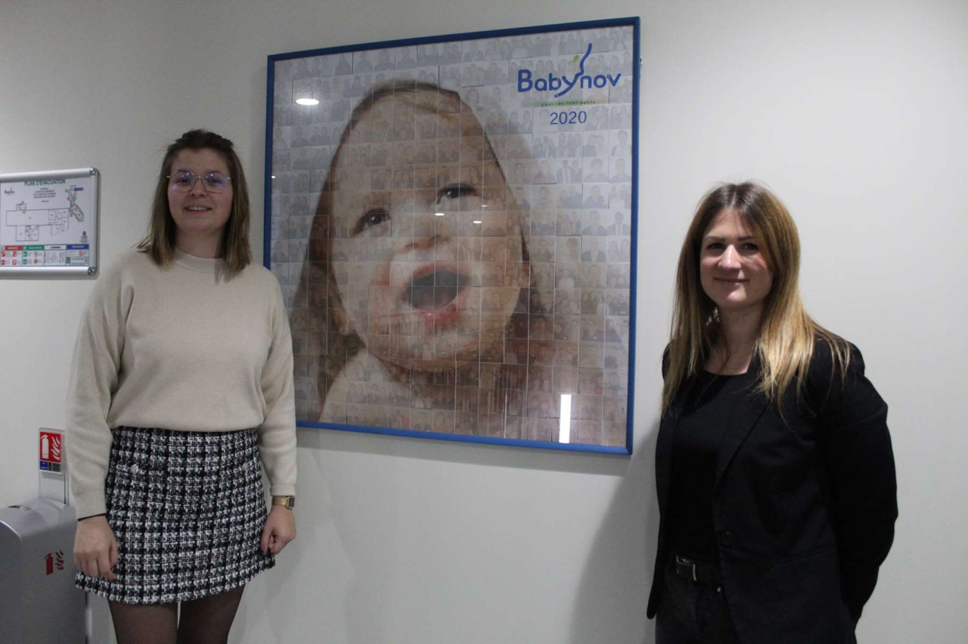 Cloée Launay, chargée de développement des Ressources humaines et Alexandra Antunes, responsable des Ressources humaines, évoquent la bonne santé de l'entreprise Babynov.