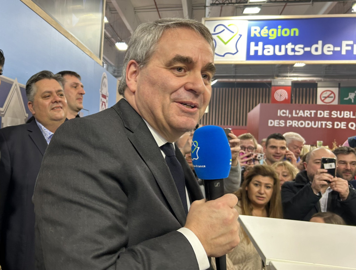 Xavier-Bertrand, président de la Région des Hauts-de-France, ce 28 février au SIA 2024. (© Aletheia Press / L.Péron)